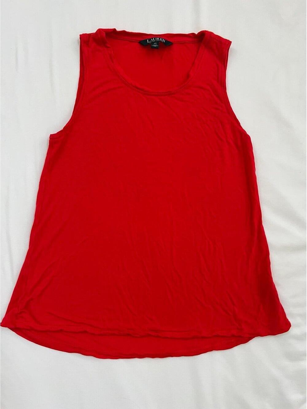 Lauren by Ralph Lauren XS red sleeveless top